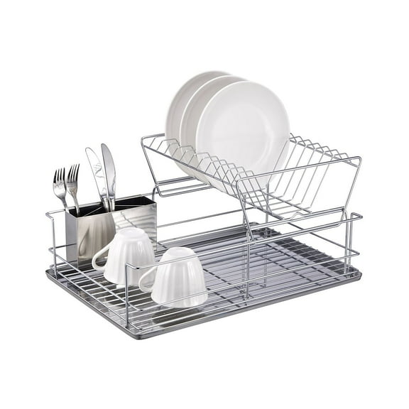 Better Chef 22" Chrome Plated Metal Dish Rack Silver (93589242M)
