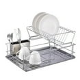 thumbnail image 1 of Better Chef 22 Inch Chrome 2 Tier Dish Rack Model DR-2201 with Cutlery Holder, 1 of 5