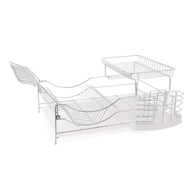 Better Chef 22 Inch 2-Tier Chrome Deluxe Dish Rack