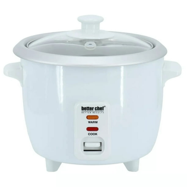 Better Chef 3 Cup Automatic Rice Cooker in White Walmart Business