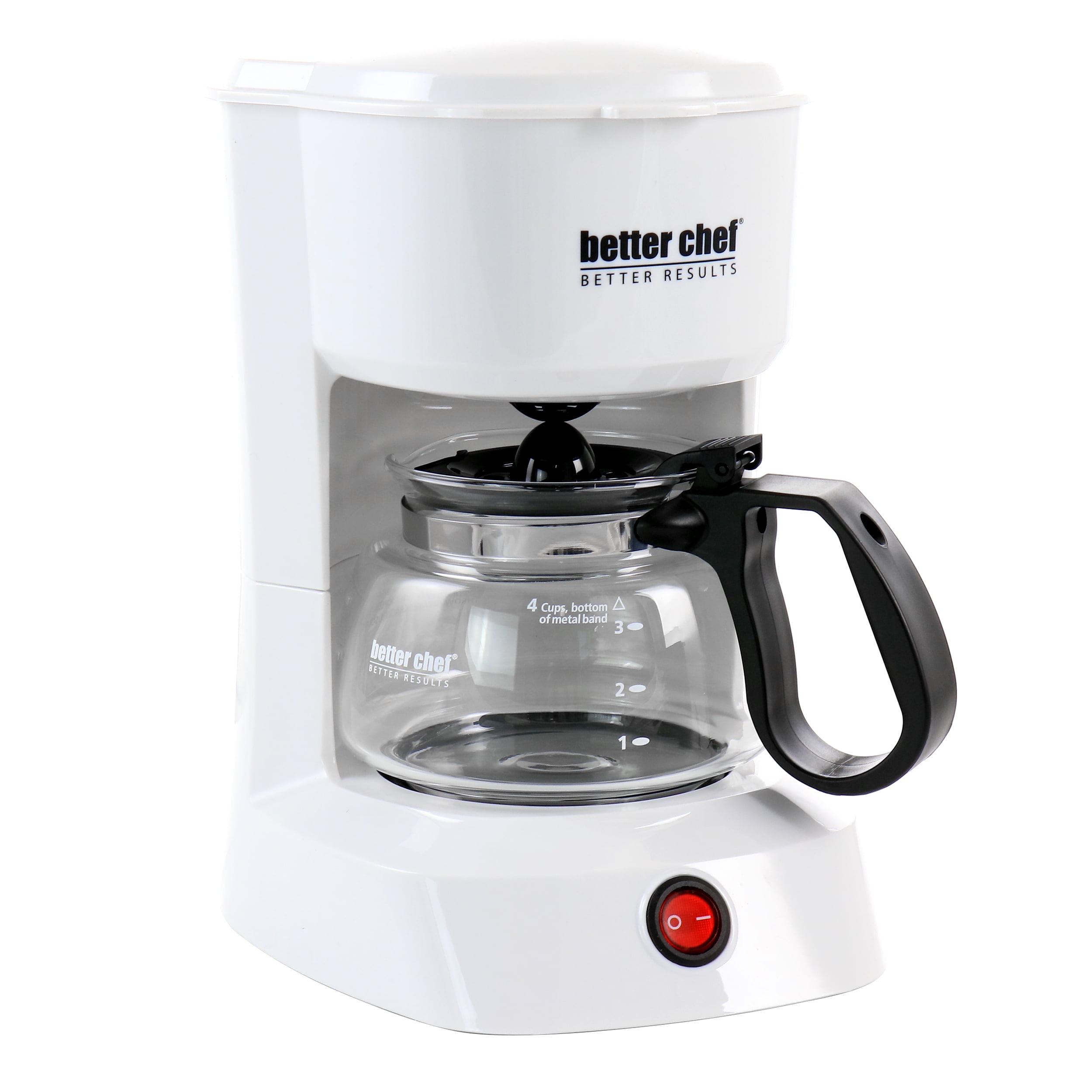 COMMERCIAL CHEF 5-Cup Small Drip Coffeemaker with Pour Over Option, White
