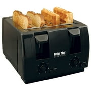 Better Chef 4 Slice Dual-Control Black Toaster