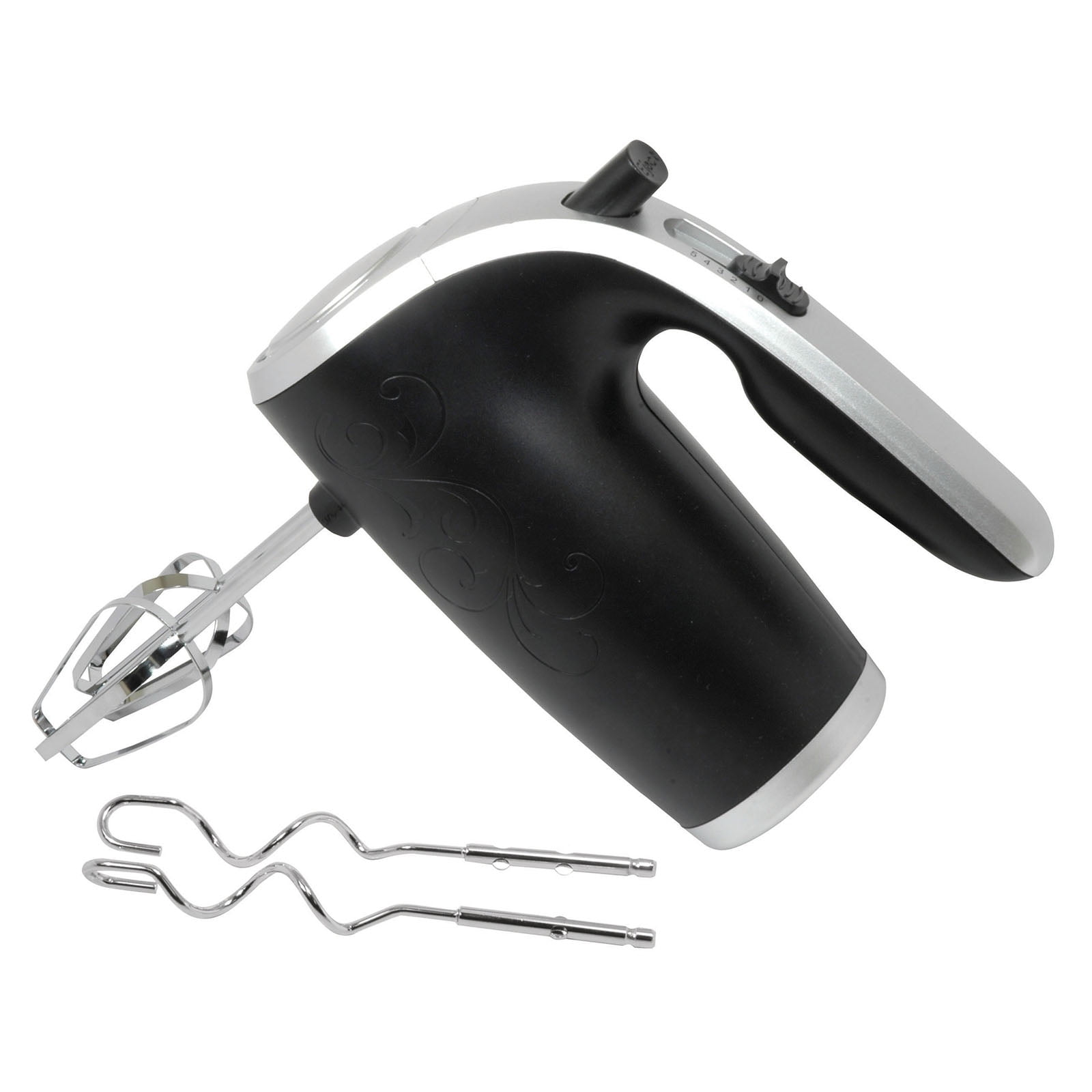 Problemer Flyve drage Forbyde Better Chef 5-Speed 150-Watt Hand Mixer, Black with Silver Accents -  Walmart.com