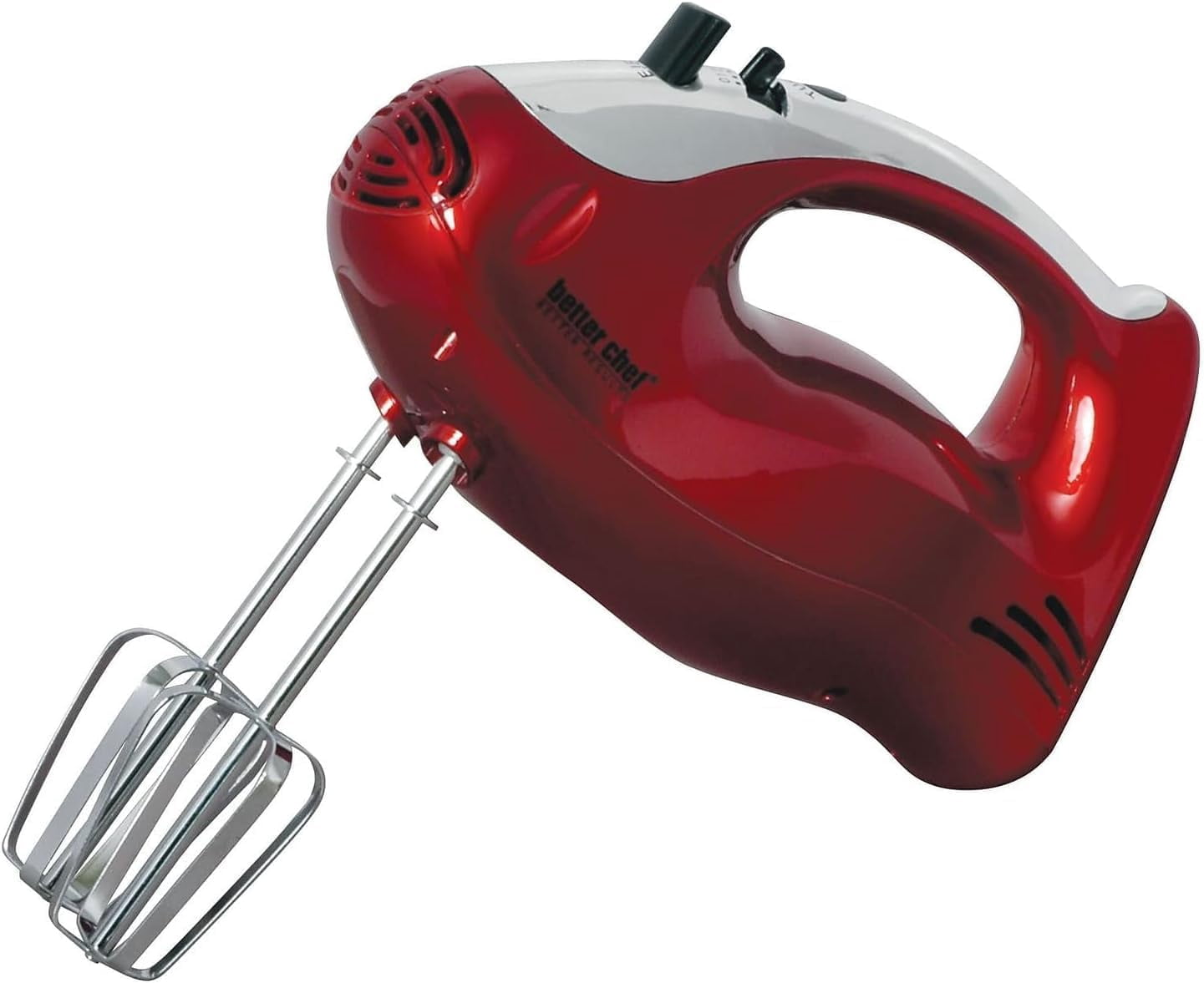 Better Chef 5-Speed Hand Mixer, Red