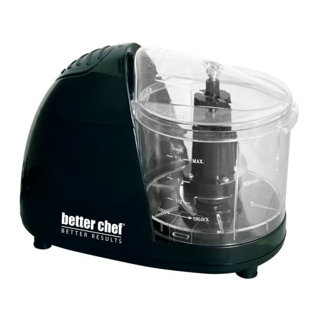 Better Chef - 1-1/2-Cup Compact Chopper - Black