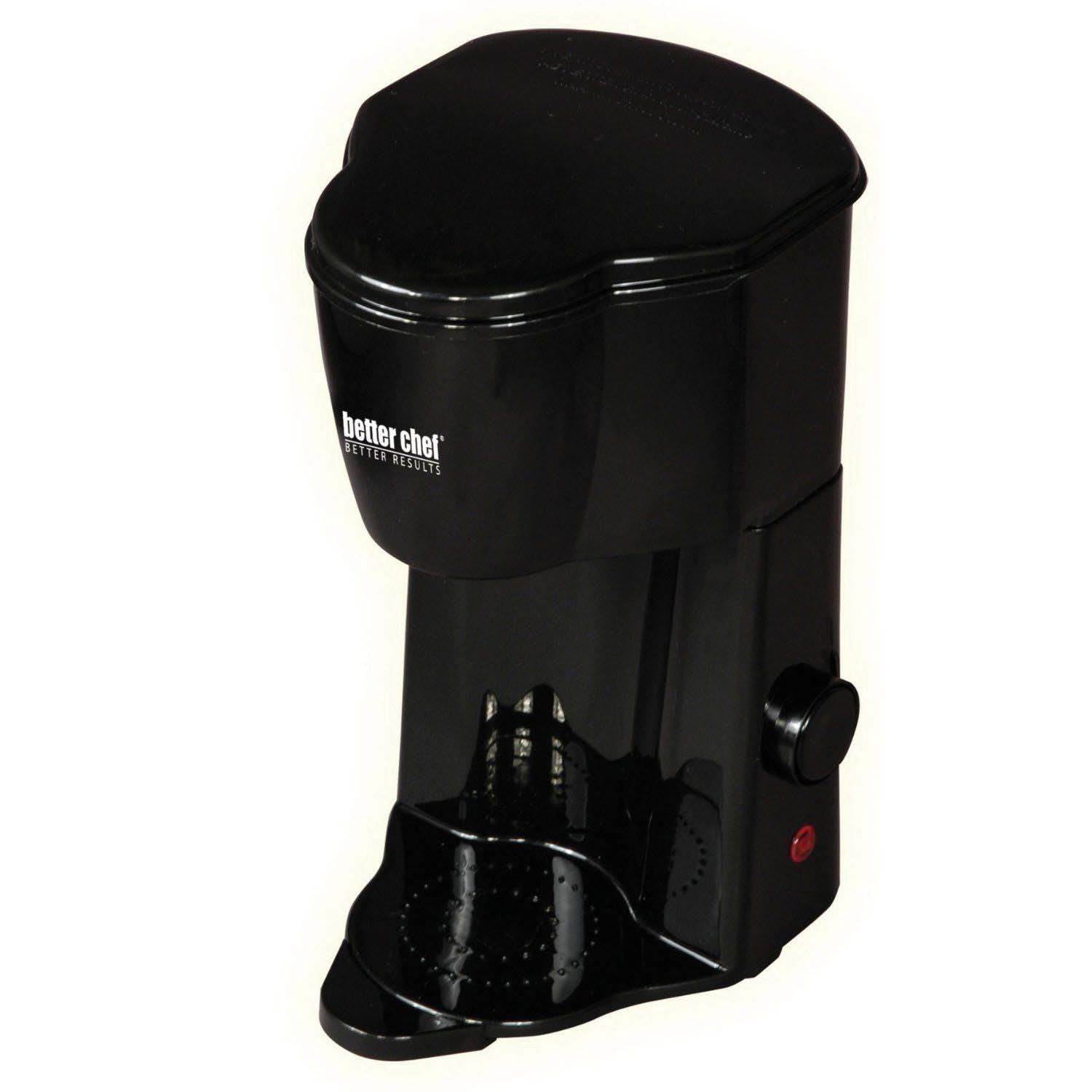 Better Chef Compact Personal 1-Cup Ground Or Pod Coffee Maker, Black | IM102B