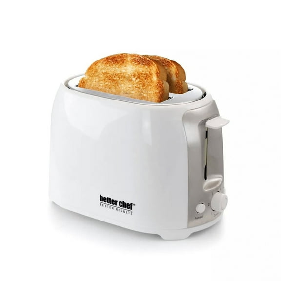 Better Chef Cool Touch Wide-Slot Toaster- White