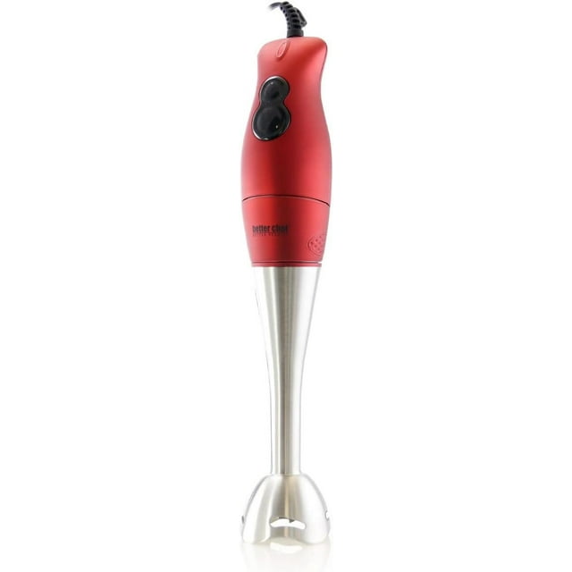 Better Chef DualPro Handheld Immersion Blender in Red
