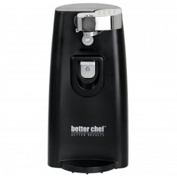 Better Chef IM-836B Deluxe Electric Can Opener with Built in Knife Sharpener & Bottle Opener, Black