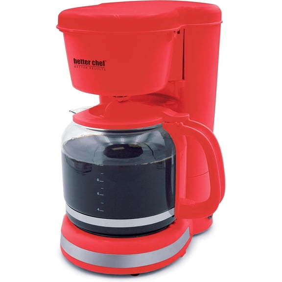Better Chef Red 12-Cup Drip Coffee Maker