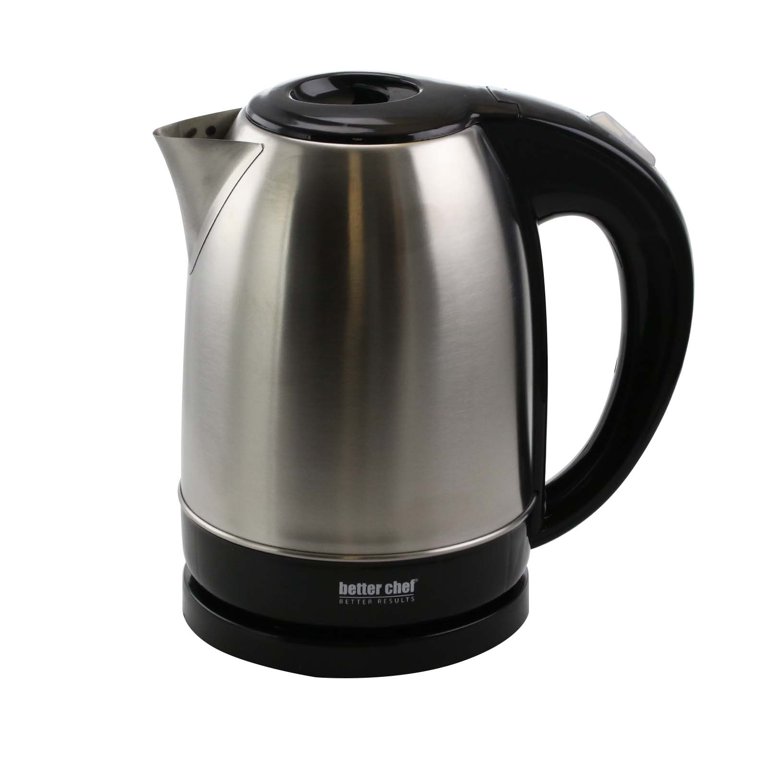 Chef's Choice 1 Quart Stainless Steel Cordless Electric Tea Kettle - Black