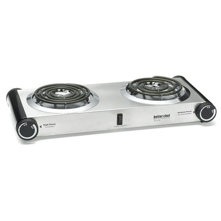 Better Chef - Dual Electric Burner - Stainless steel