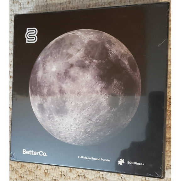 Better Company Full Moon Round Jigsaw Puzzle 500 Pieces