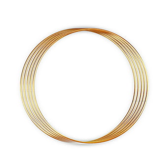  Realeather Crafts Zinc Metal Rings, 7-Inch, 3/pkg