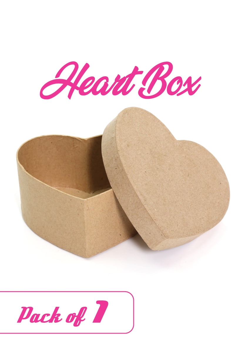 Travelwant Heart-Shaped Paper Mache Boxes for Packaging, Luxury Flower Cardbord Boxes with Lids Ideal for Crafting & Storage Accessories Cosmetics