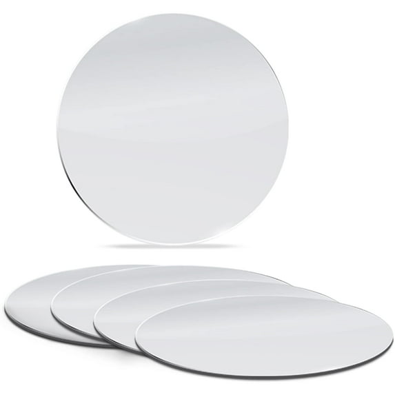 Better Crafts 10 inch, Pack of 12 Small Mirrors for Crafts, Round Mirror for Tables at Weddings, Mirror Tiles for Crafts and DIY Projects