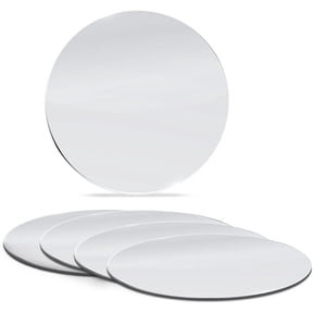 Better Crafts 10 inch, Pack of 6 Small Mirrors for Crafts, Round Mirror for Tables at Weddings, Mirror Tiles for Crafts and DIY Projects
