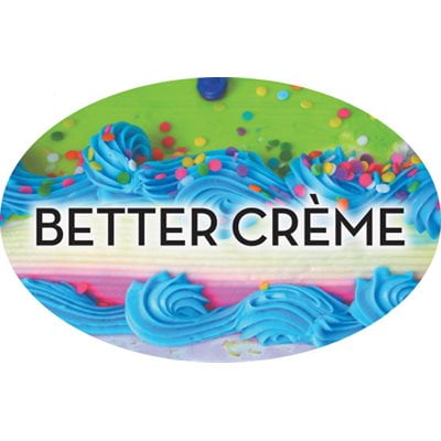 Better Creme Food Store Labels 1.25" x 2" 500 each per roll Great Quality Stickers Decals