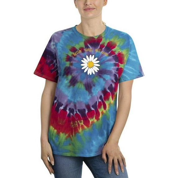 Better Days Will Come. Tie Dye Spiral Women -Image by Shutterstock, Female Medium