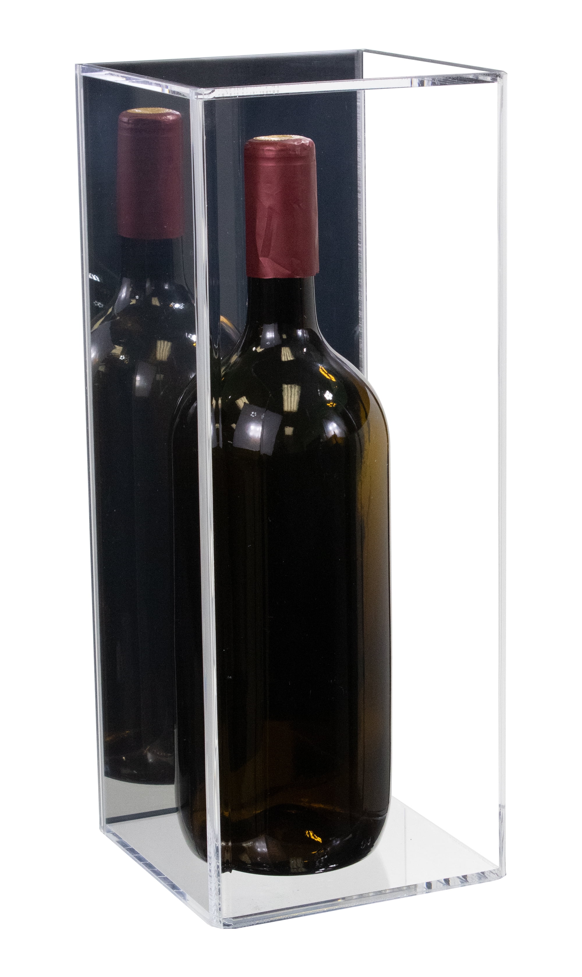 Better Display Cases 1.5 Liter Wine Bottle Display Case with Mirror