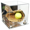 thumbnail image 1 of Better Display Cases Acrylic Versatile Display Case - Medium Square Box with Mirror Case, Gold Risers and Mirror Base 11" x 11" x 11" (A001/V01), 1 of 3
