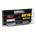 thumbnail image 1 of Better Display Cases Clear Acrylic Model Train Display Case with 4 Shelves and Black Back Wall Mount (A123), 1 of 2