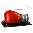 thumbnail image 1 of Better Display Cases Clear Acrylic Single or Double Boxing Glove Display Case with Pink Risers (A011-PNR), 1 of 2