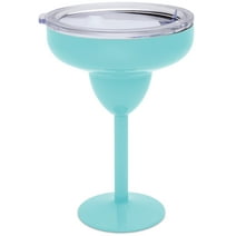 Better Dweller Vacuum-Insulated Metal Margarita Glass with Lid (Blue)