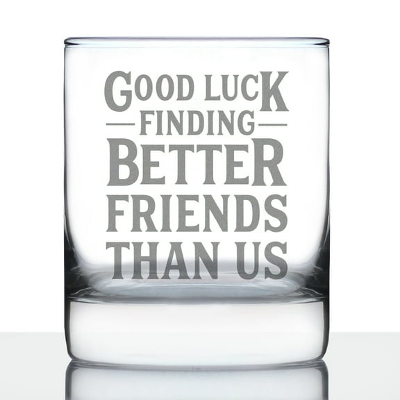 Bevvee Whiskey Rocks Glass 10.25 oz Better Friends Gifts for Whiskey Enthusiasts Glassware & Drinkware