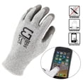 thumbnail image 1 of Better Grip BGCRPU Level 5 Cut Resistant Shell PU Coating Work Gloves | Work For Smart Phone, Text, Call, (Pack of 3, Small, White Gray), 1 of 5