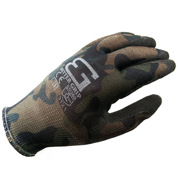 Better Grip Ultra-Thin BGSMT1-8 Nylon Sandy Latex Coated Work Gloves, 4 Pairs/ Pack (Medium, Military Brown)