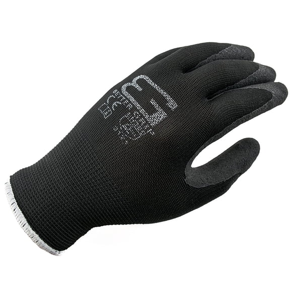 Better Grip?? Ultra Thin Sandy Latex Coated Gloves - S / Black / 4 Pairs