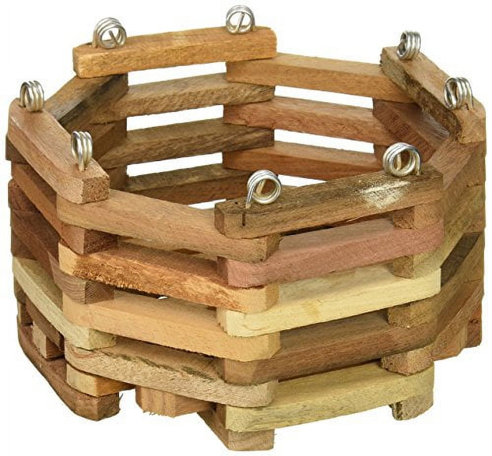 Better-Gro Cedar Slat Vanda Basket - 8 Inch Octagon - Walmart.com