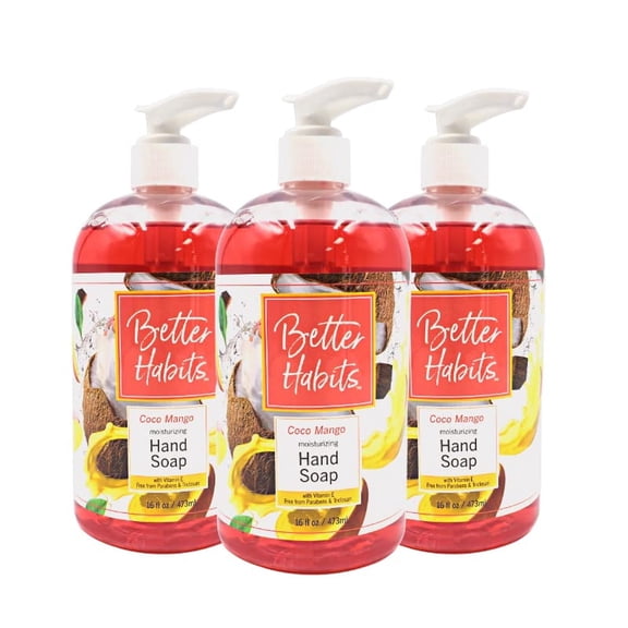 Better Habits Coco Mango Moisturizing Hand Soap - 16 fl oz (3 pack)