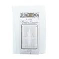 thumbnail image 1 of Better Home Fabric Window Curtain 36" x 54" White With Tie Backs and Hooks, 1 of 2