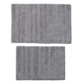 thumbnail image 1 of Better Homes & Gardens 17x24 in/20x30 in Gray Cut & Loop Reversible 2Pc Bath Rug Set, 1 of 7