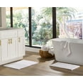 thumbnail interactive-video image 1 of Better Homes & Gardens 17x24 in/20x30 in White Cut & Loop Reversible 2Pc Bath Rug Set, 1 of 10