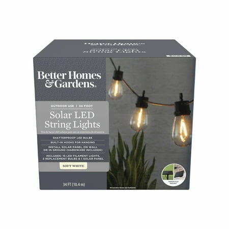 Better Home & Gardens Solar String Lights