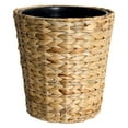 thumbnail image 1 of Better Homes & Gardens Natural Finish Water Hyacinth Wastebasket with Removable Liner, 1.8 Gallon, 1 of 6