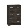 thumbnail image 1 of Better Home Products Cindy 5 Drawer Chest Wooden Dresser with Lock in Tobacco, 1 of 5