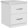 thumbnail image 1 of Better Home Products Cindy Faux Wood 2 Drawer Nightstand in White, 1 of 19