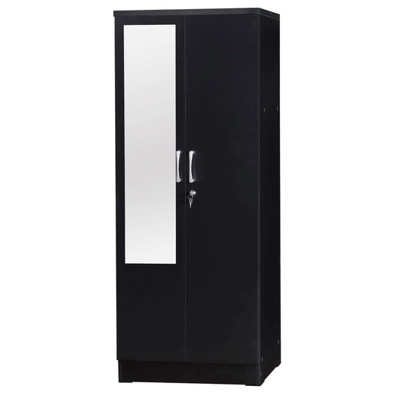 Better Home Products Harmony Two Door Armoire, Black
