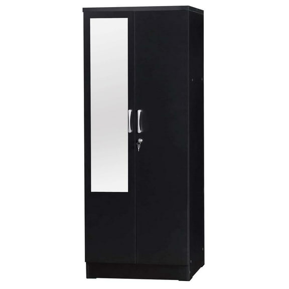 Better Home Products Harmony Two Door Armoire, Black