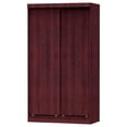 thumbnail image 1 of Better Home Products Modern Wood Double Sliding Door Wardrobe in Mahogany, 1 of 5