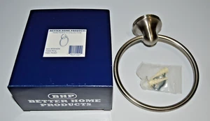 Better Home Products Twin Peaks Iv Collection 5504Sn Towel Ring Satin Nickel New