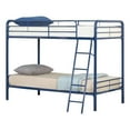 thumbnail image 1 of Better Home Products Twin over Twin Metal Bunk Bed in Blue, 1 of 8
