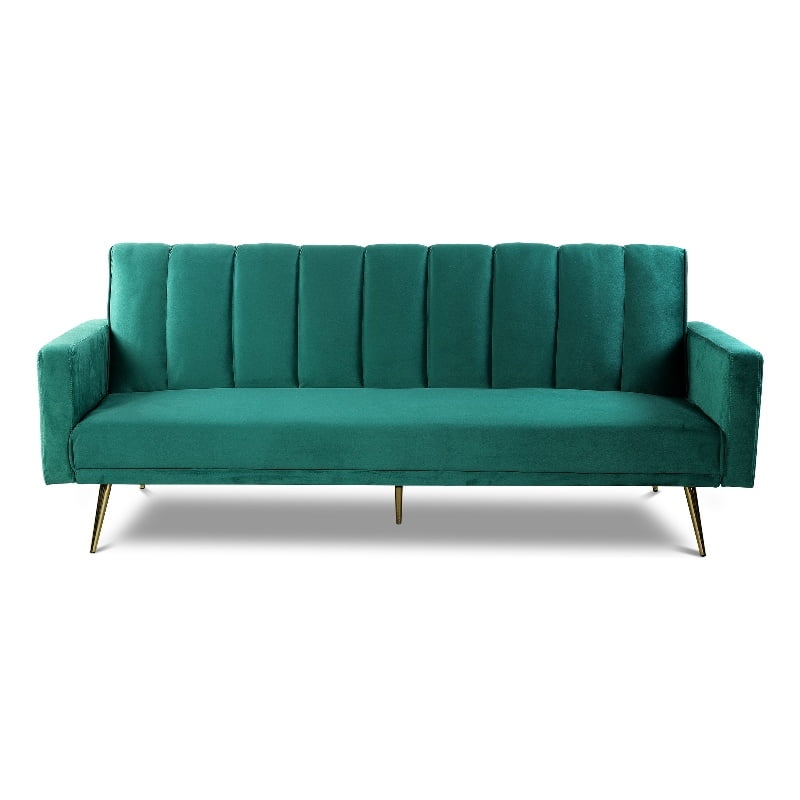 Better Home Products Velvet Sleeper Loveseat Multifunctional Sofa Bed