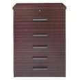 thumbnail image 1 of Better Home Products Xia 5 Drawer Chest of Drawers in Mahogany, 1 of 6