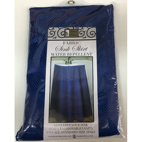 Better Home USA Mosaic Fabric Self Stick Sink Skirt