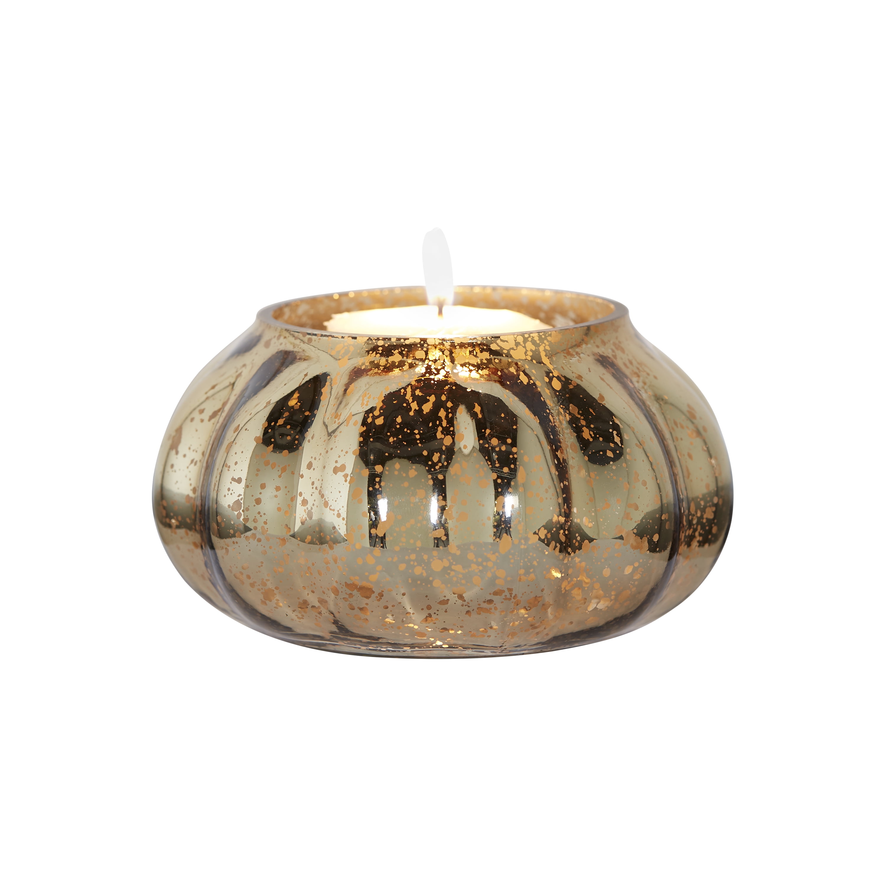 Better Home and Gardens Mercury Glass Pumpkin Candle Holder